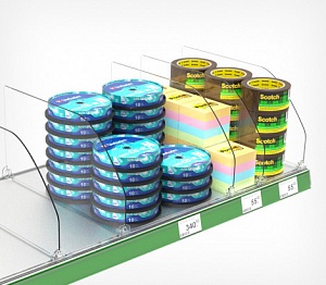 картинка Разделитель пластиковый высотой 200 мм DIV200 длина 485 мм EPG