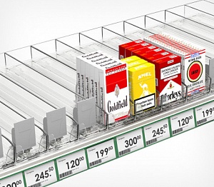 картинка Лоток пластиковый для сигарет SIG-TRAY, длина 385 мм, сила толкания 3N EPG