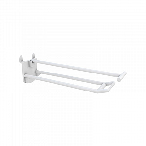 картинка Крючок двойной в картон с держателем под ценник длина 100 мм DOUBLE HOOK-PH-CR–100 EPG